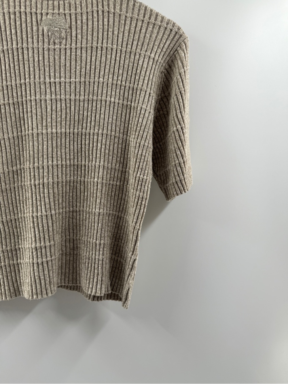 Torrey Pines Khaki Ribbed Single Button Cardigan Women's Medium - Picture 8 of 8